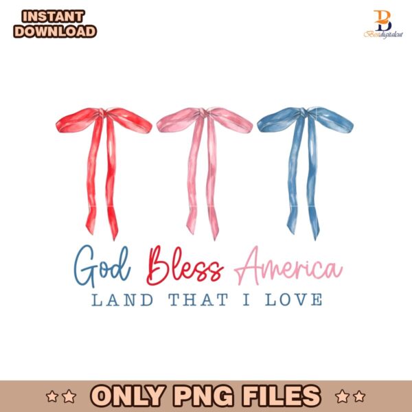 God Bless America Coquette Land That I Love PNG
