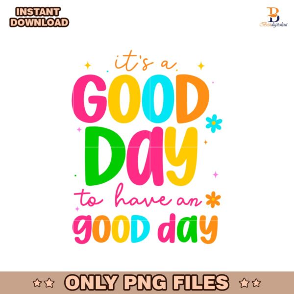 Good Day Retro Groovy PNG Design