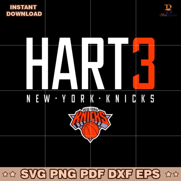 Hart3 New York Knicks Basketball Nba Playoffs 2025 SVG