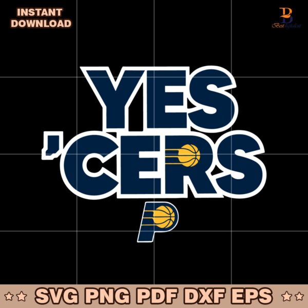 Indiana Pacers Yes Cers 2025 Nba Playoffs Game 2 SVG
