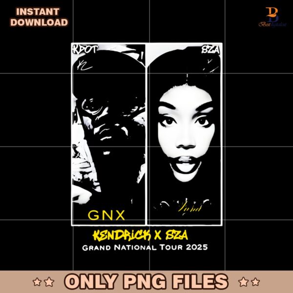 Kendrick Lamar X Sza Kdot Gnx Grand National Tour 2025 PNG