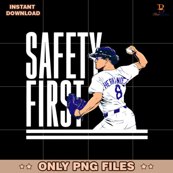 Kike Hernandez Safety First Los Angeles Dodgers PNG