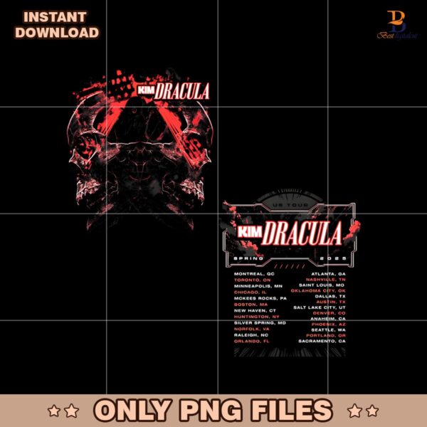 Kim Dracula Spring 2025 Tour PNG