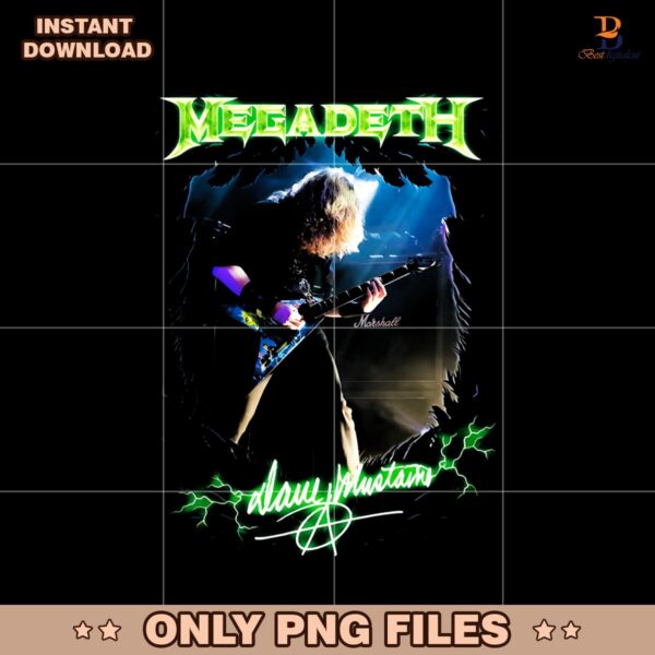 Megadeth Dave Mustaine PNG Sublimation