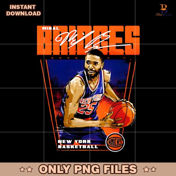 Mikal Bridges New York Knicks Basketball Player Premiere PNG