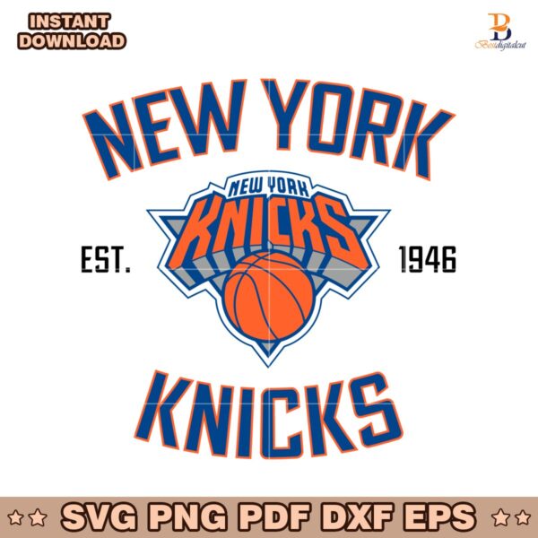 New York Knicks Team Heritage Est 1946 SVG