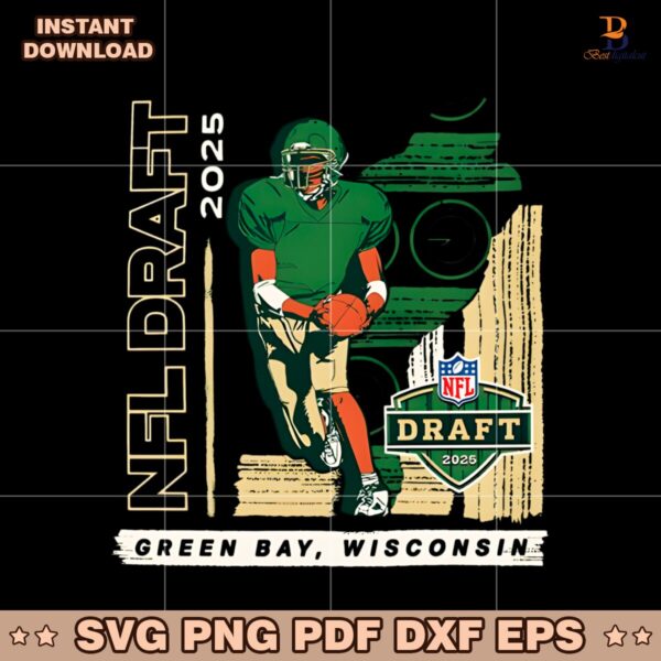 Nfl Draft 2025 Green Bay Player Graphic Football PNG