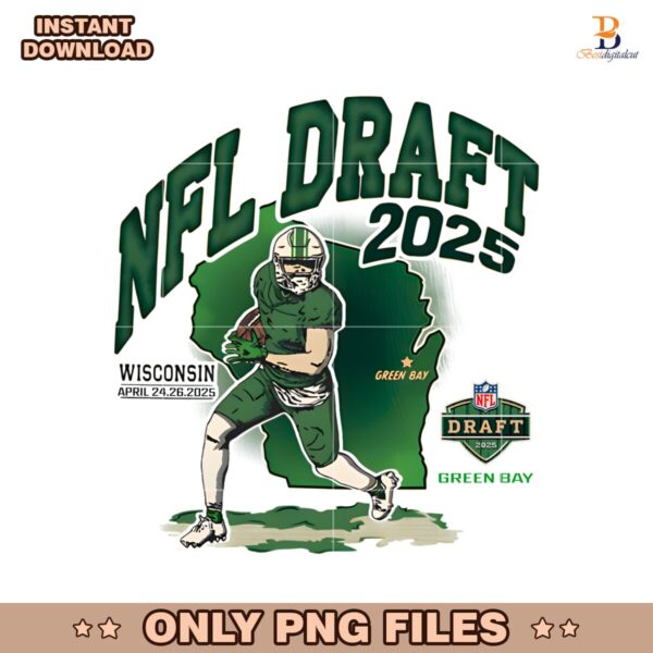 Nfl Draft 2025 Wisconsin Green Bay Map Football PNG