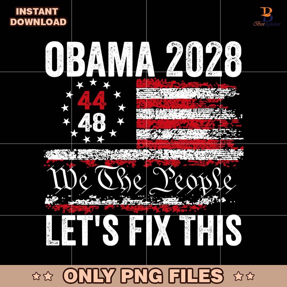 Obama 2028 We The People Lets Fix This SVG Printable