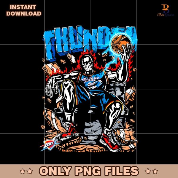 Oklahoma City Thunder Throne Warren Lotas Skeleton PNG