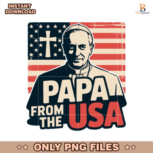 Papa From The Usa Christian New Pope Leo Xiv SVG