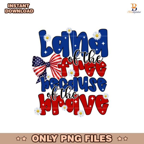 Patriotic Land Of The Free Coquette USA Bow PNG