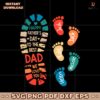Personalized Dad And Kids Footprints Names SVG