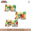 Personalized School Name Juneteenth Teacher PNG