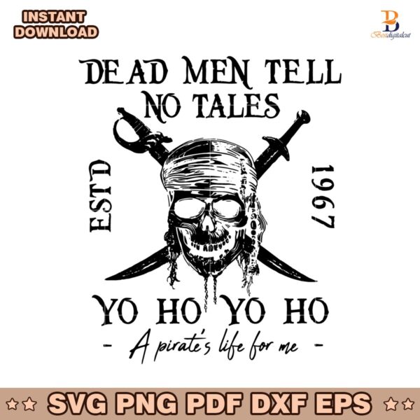 Pirates Of The Caribbean Dead Men Tell No Tales SVG
