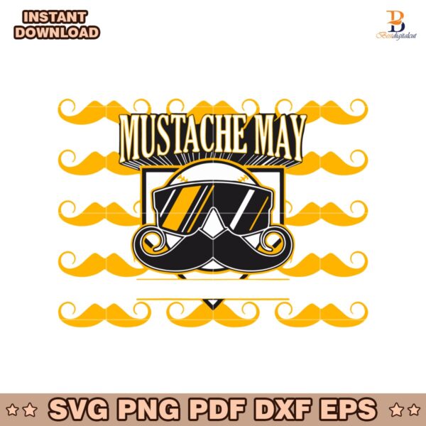 Pittsburgh Pirates Mustache May 2025 SVG