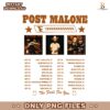 Post Malone F1 Trillion Tour 2025 PNG Sublimation