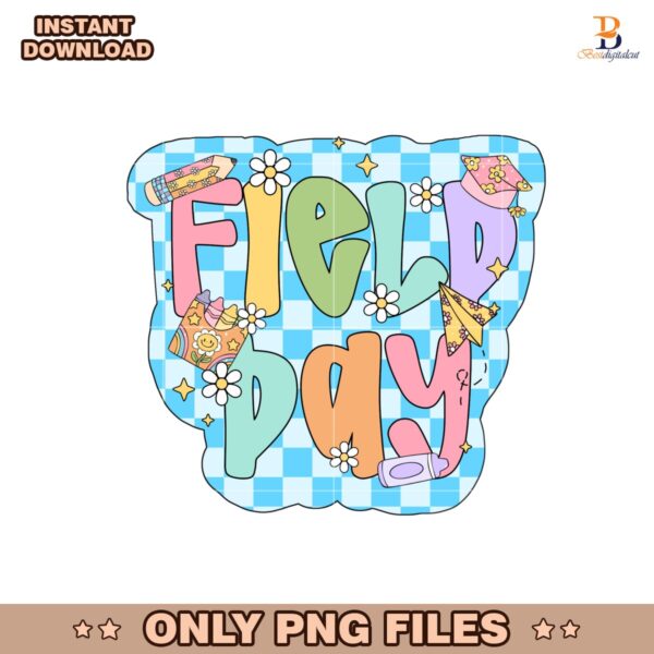 Preppy Field Day Teacher Volunteer Trendy PNG