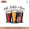 Red White And Brew Fourth Of July Beer PNG