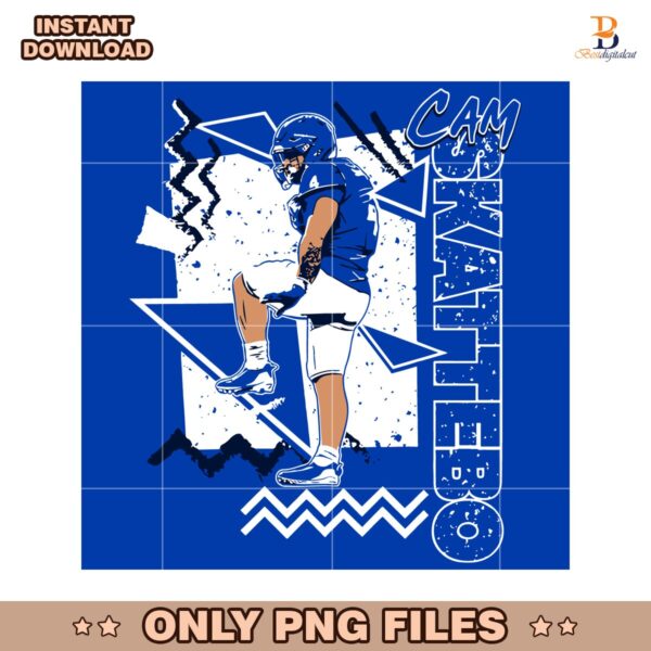 Retro 90S Cam Skattebo Nfl Draft Football SVG