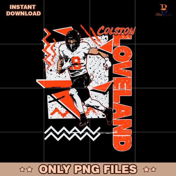 Retro 90S Colston Loveland Chicago Bears Football PNG