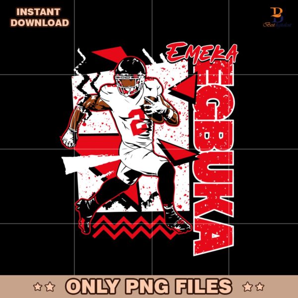 Retro 90S Emeka Egbuka Tampa Bay Buccaneers Football SVG