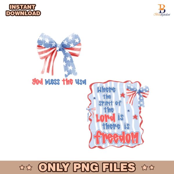 Spirit Of The Lord Freedom Christian 4Th Of July PNG