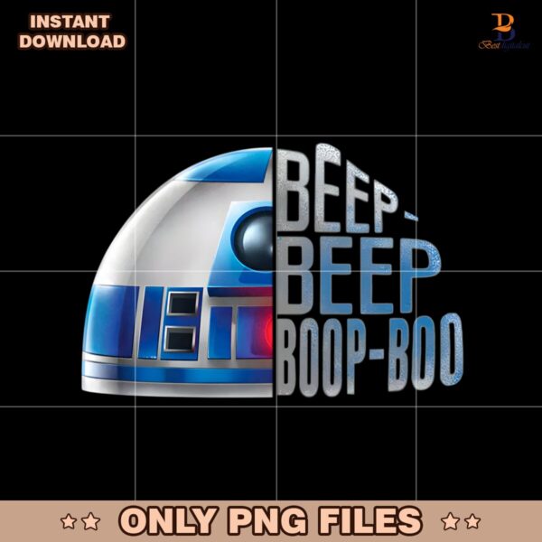 Star Wars R2 D2 Beep Boop Boo Funny May The 4Th PNG