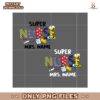 Super Nurse Hero Custom Name PNG Sublimation