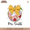 Teach Love Inspire Coquette Teacher Bow PNG