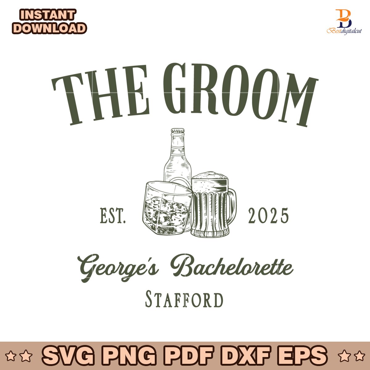 The Groom And The Guys Party Bachelorette Party SVG