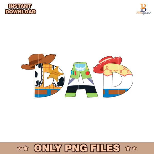 Toy Story Dad Woody Buzz Lightyear Jessie PNG