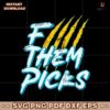 Vintage F Them Picks Jacksonville Jaguars NFL Draft SVG