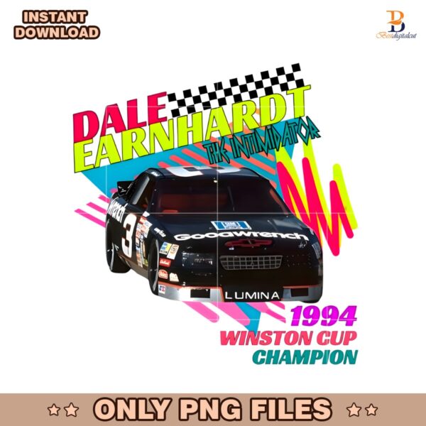 Vintage The Intimidator Dale Earnhardt Nascar PNG