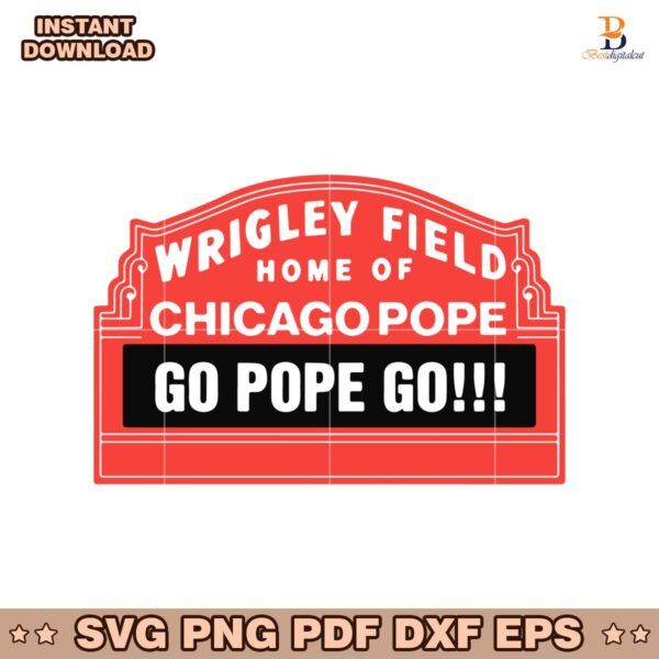 Wrigley Field Home Of Chicago Pope Go Pope Go SVG