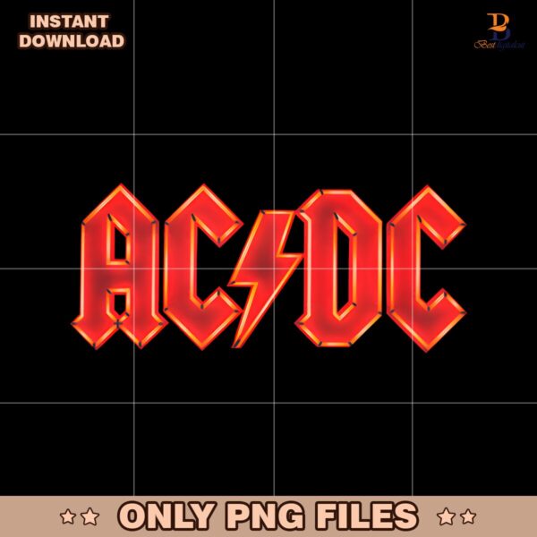 Acdc Power Up Logo Classic Rock Band PNG