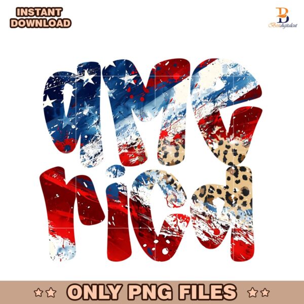 America Brushstroke Patriotic Freedom PNG