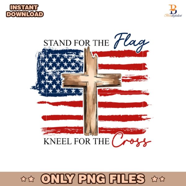 American Flag Cross Christian Freedom PNG