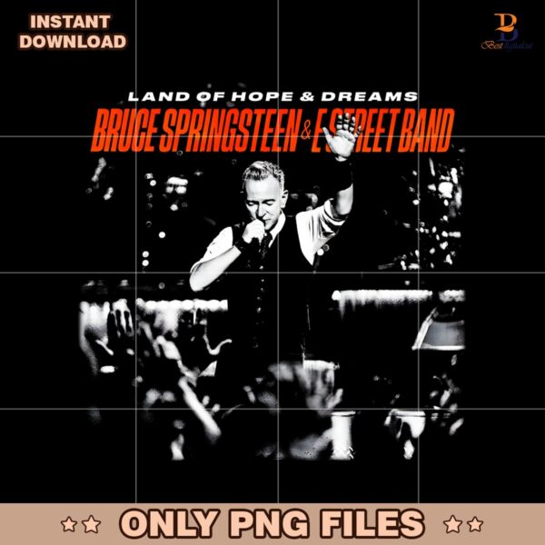 Bruce Springsteen Monochrome Live Performance Land Of Hope And Dreams PNG