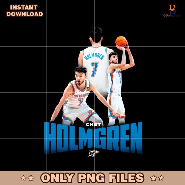 Chet Holmgren Oklahoma City Thunder Players PNG