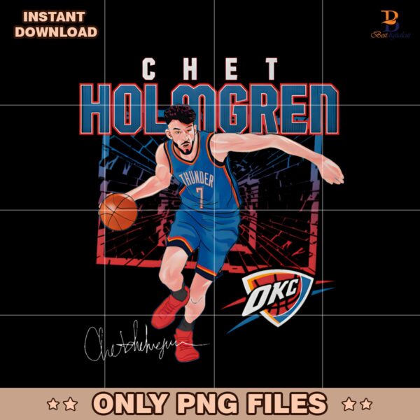 Chet Holmgren Oklahoma City Thunder Shattered PNG