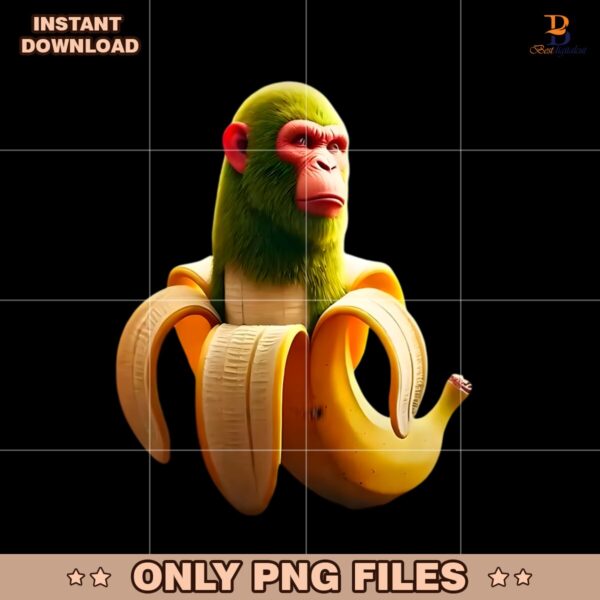 Chimpanzini Bananini Brainrot Character Meme PNG