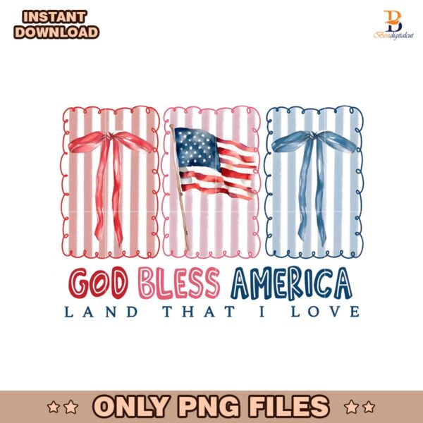 Coquette God Bless America Land That I Love PNG
