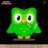 Duolingo Owl Smoking Meme Funny Language Learning SVG