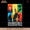 Ed Sheeran Color Block Portrait Mathematic Tour PNG