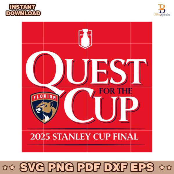 Florida Panthers 2025 Stanley Cup Final Quest For The Cup SVG