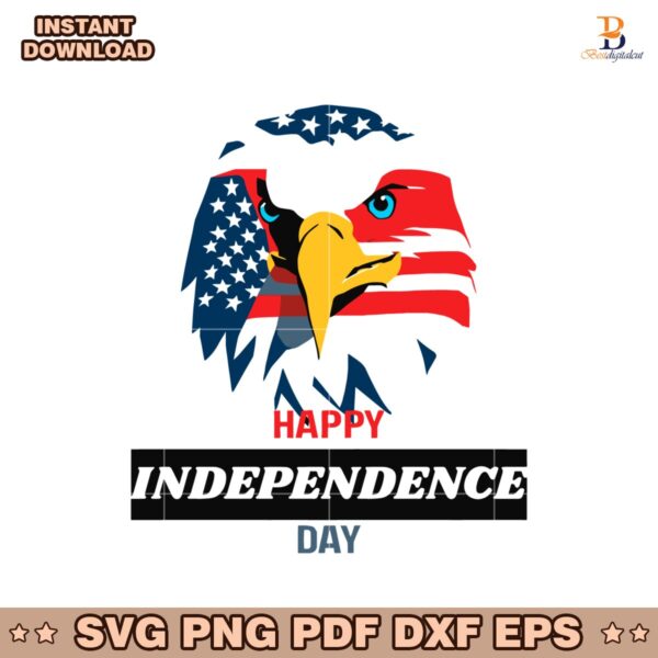 Happy Independence Day Eagle Patriotic SVG