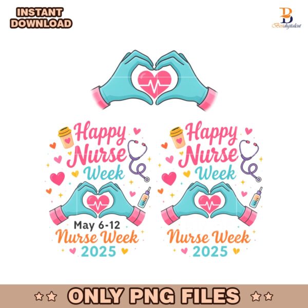 Happy Nurse Week 2025 Retro Nurse Life PNG