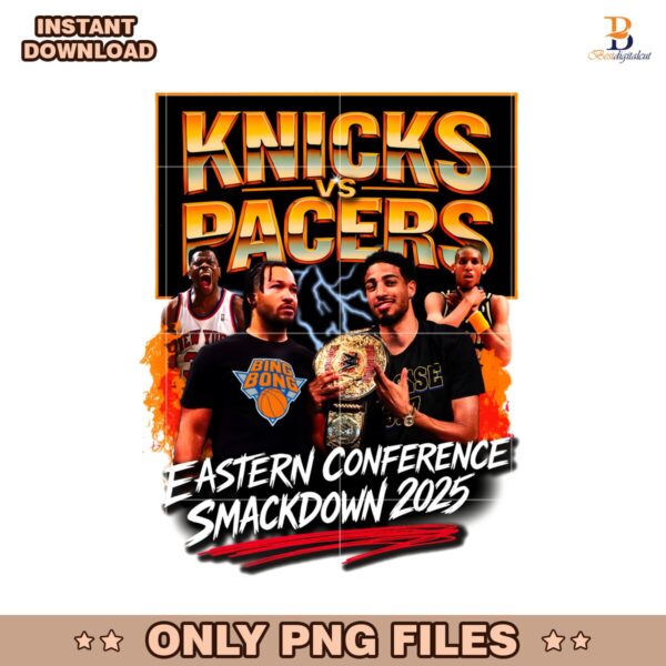 Knicks Vs Pacers Eastern Conference Smackdown 2025 PNG