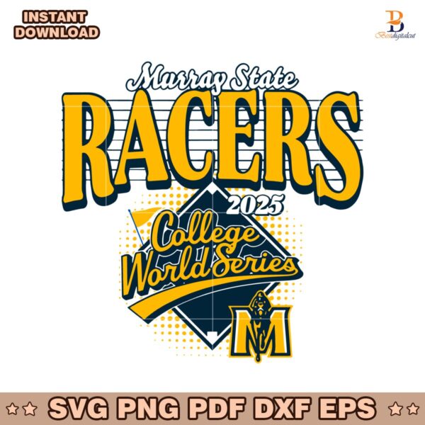 Murray State Racers 2025 College World Series Baseball SVG